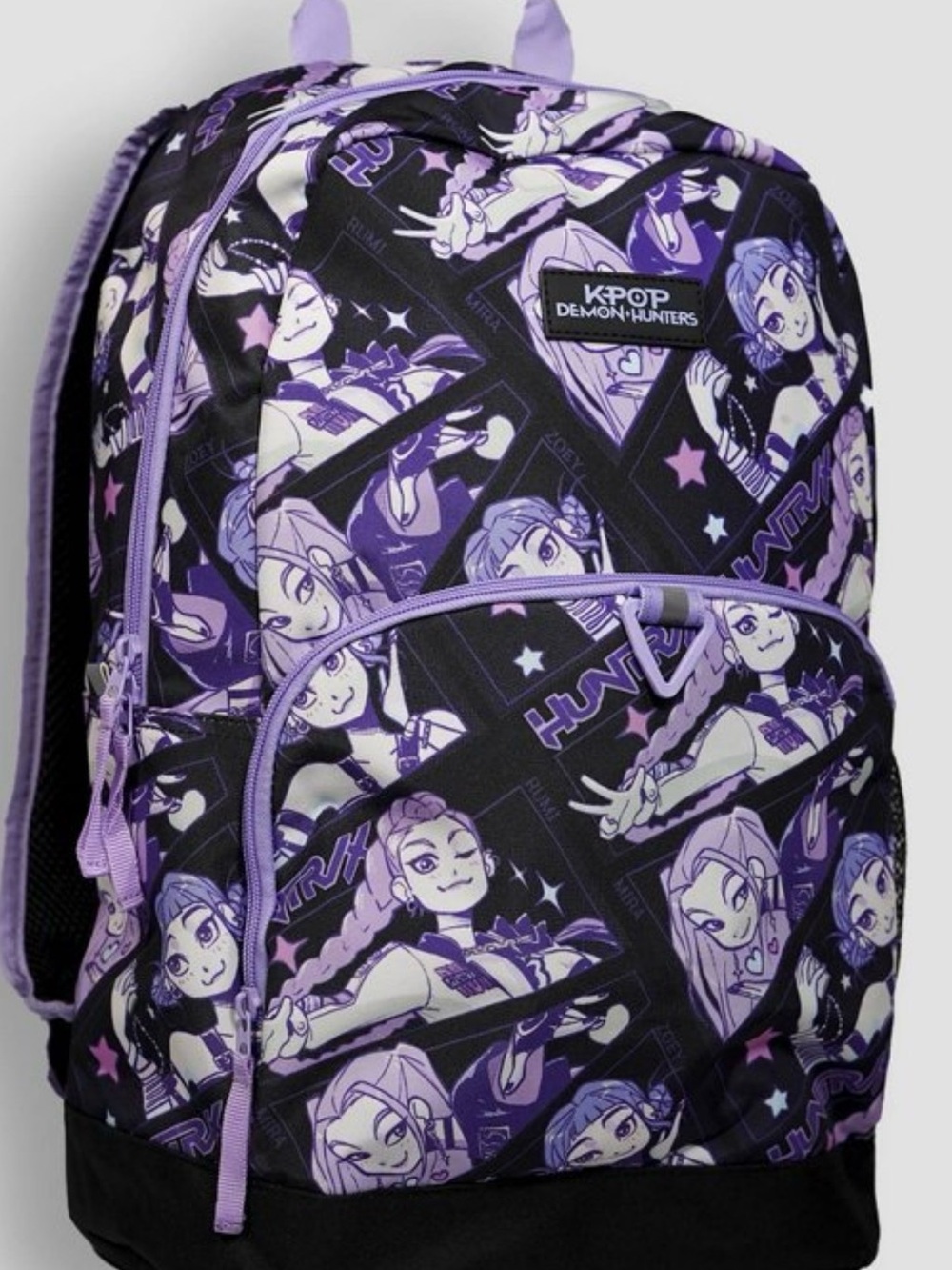 Rare Demon Hunter KPop Dome 18 inch Backpack-Black, Purple and Pink